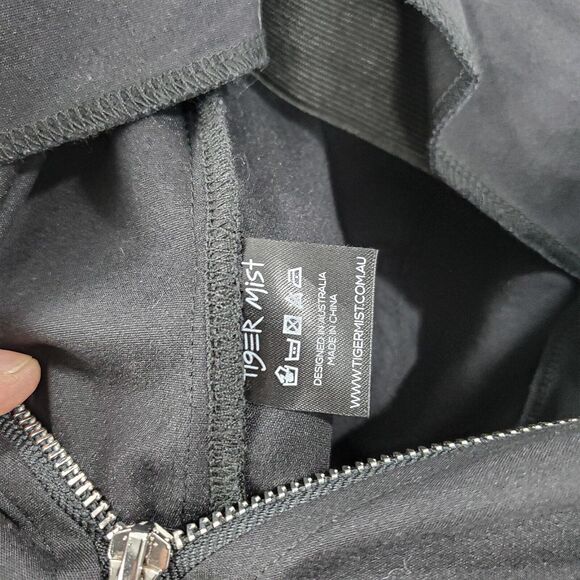 I AM GIA Small High-Waisted Coco Pants Chain Panel Black - Picture 6 of 11